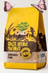 confezione di zucchero grezzo