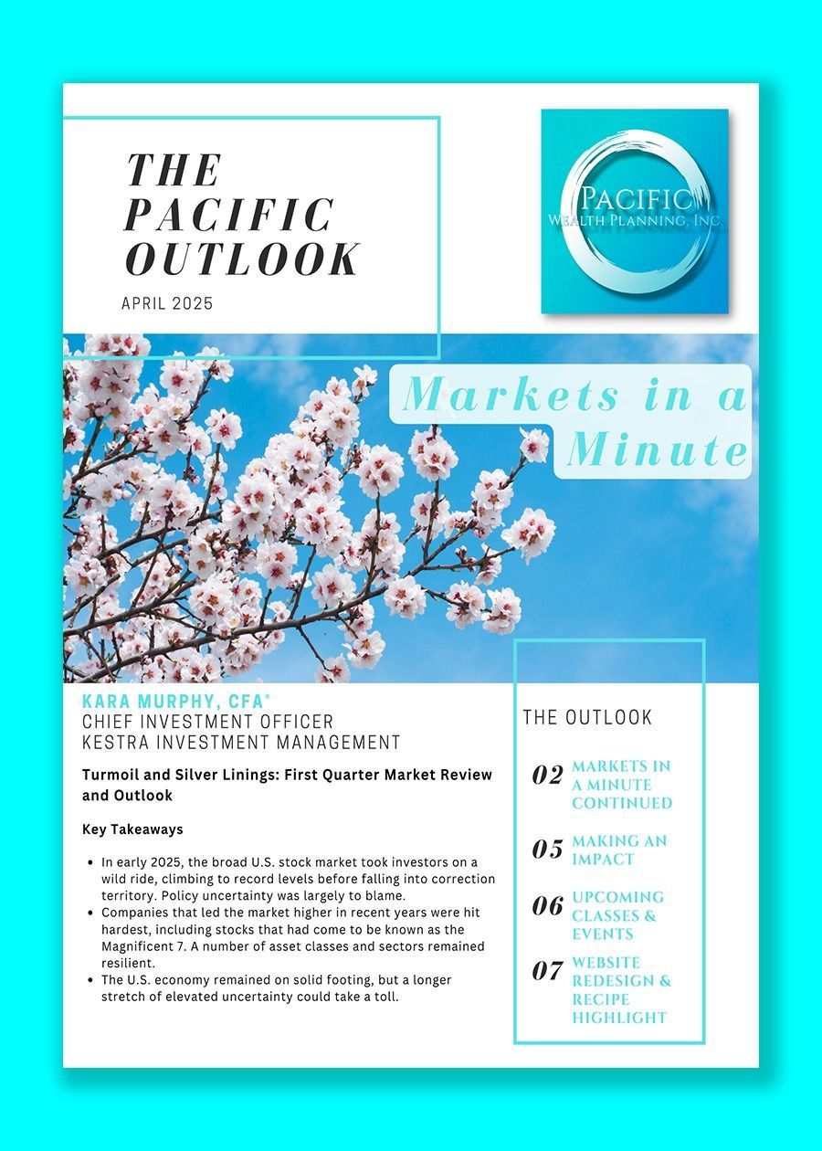 The cover of the pacific outlook magazine with a horse on it