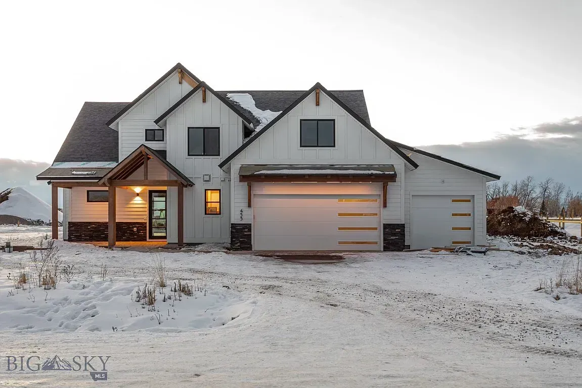 The exterior of a custom home in Bozeman MT by Cavallini Construction
