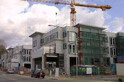 Building under construction — Steel fabrication in Seattle, WA