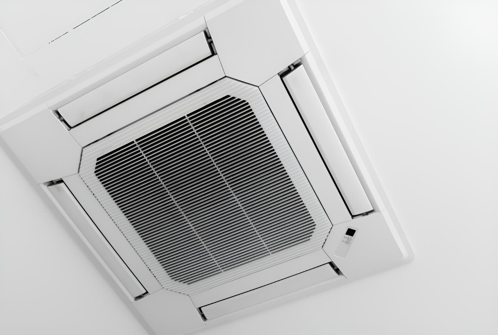 A Black and White Photo of a Ceiling Fan — Reilly Electrical Services in Gympie, QLD