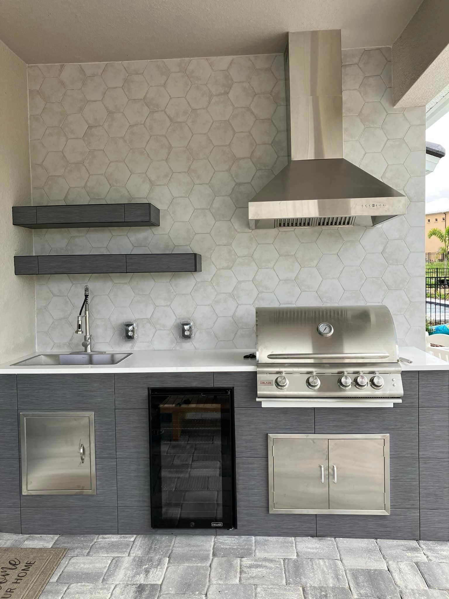 Renovated outdoor kitchen area — Windemere, FL — Valor Homes Construction LLC