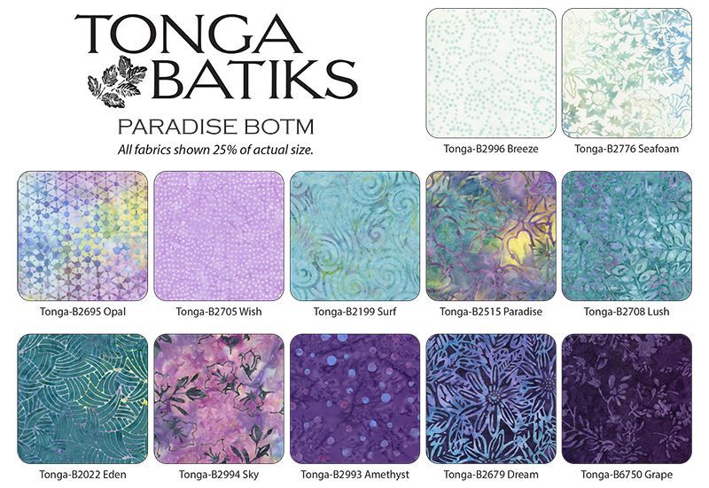 Tonga Paradise fabrics