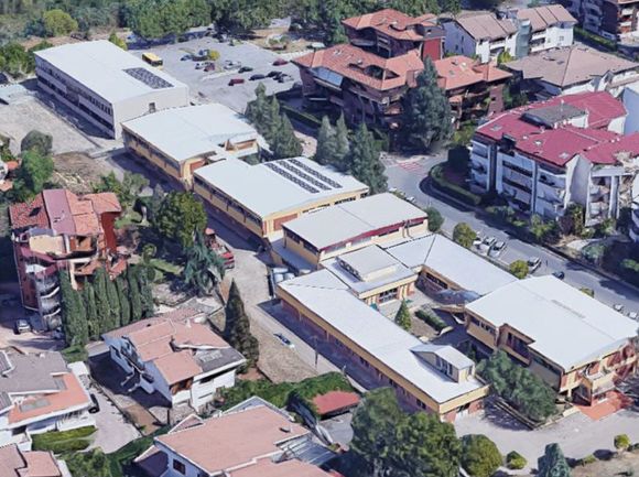 vista aerea di un complesso di edifici