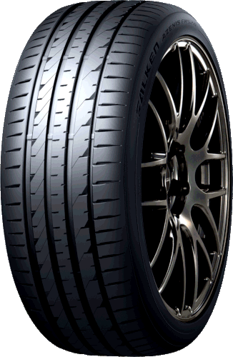 Black Falken Tire Mounted on a Silver Alloy Wheel — Cairns Tyre Specialists In Cairns City, QLD