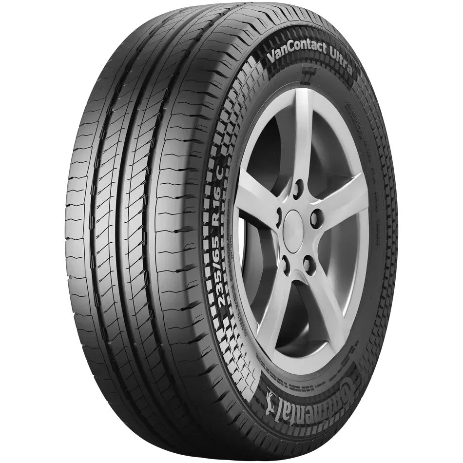 Continental Vancontact Ultra Tire on a Silver Wheel — Cairns Tyre Specialists In Cairns City, QLD