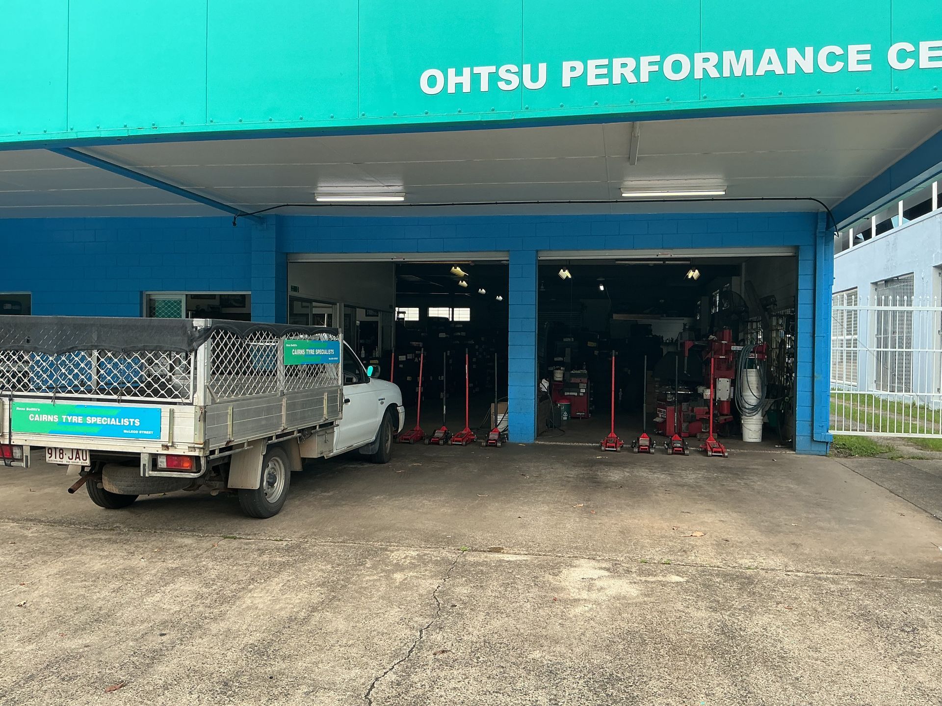 Exterior View of Ohtsu Performance Center With a Truck Parked Outside — Cairns Tyre Specialists In Cairns City, QLD