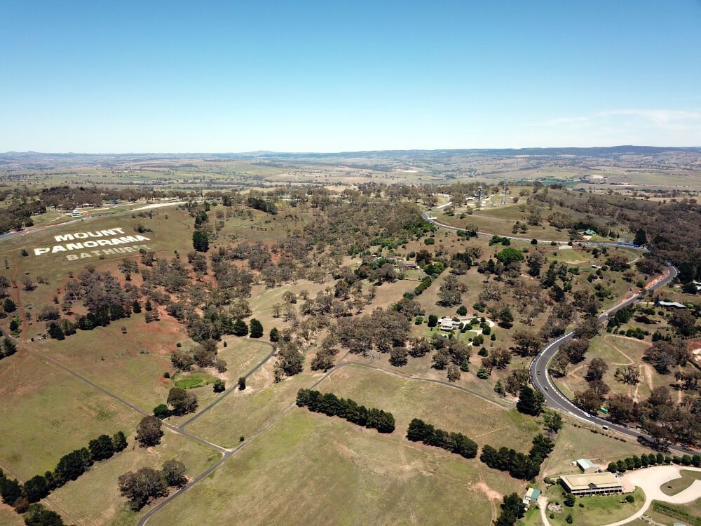 Aerial View Of Country Town — Vehicle Hoist in Bathurst