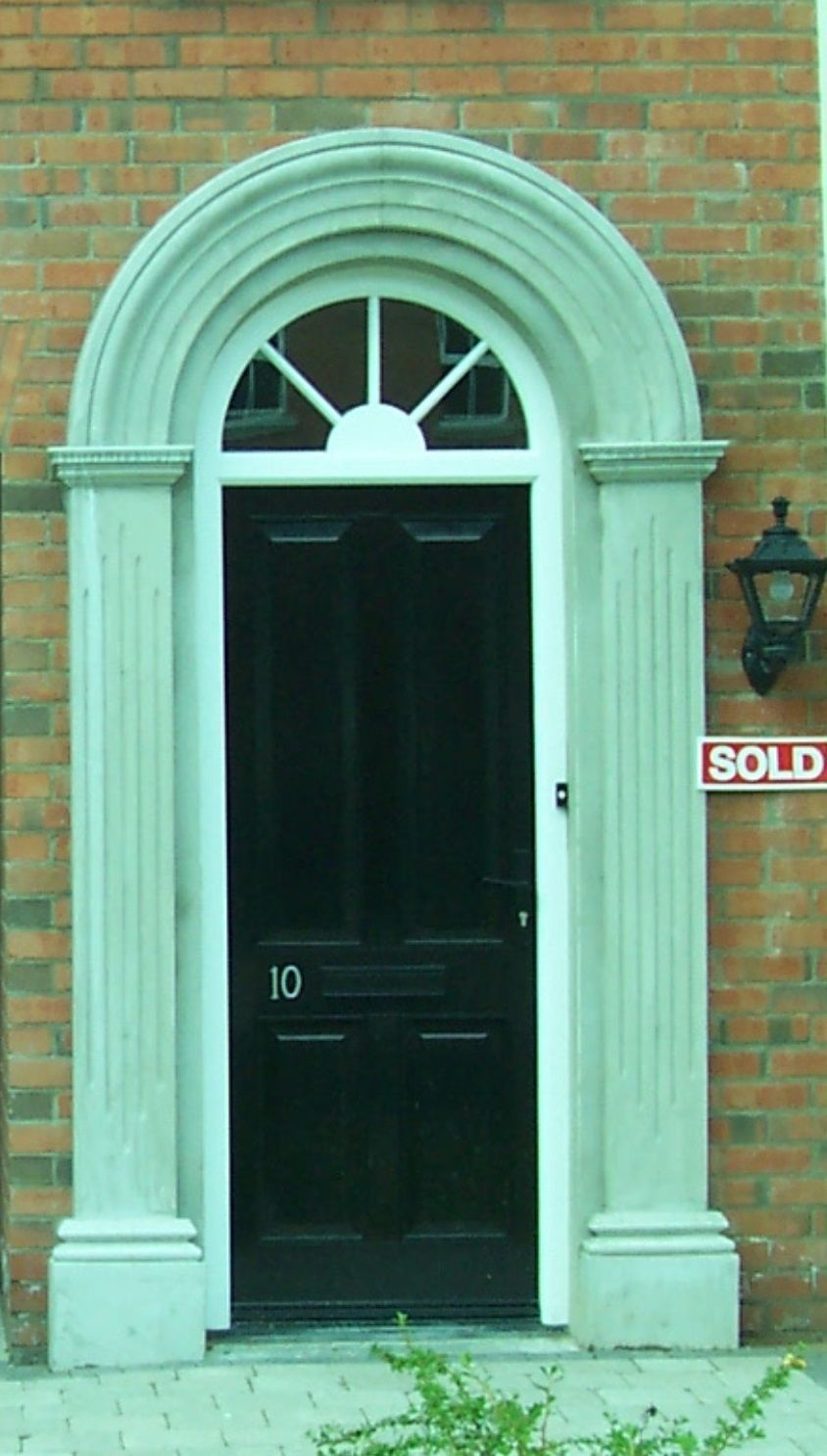 A black door with the number 10 on it