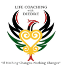 A logo that says life coaching with diedre