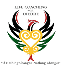 A logo that says life coaching with diedre