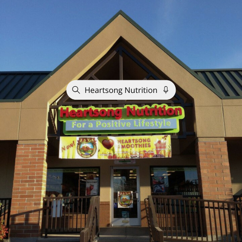 The front of a store called heartsong nutrition