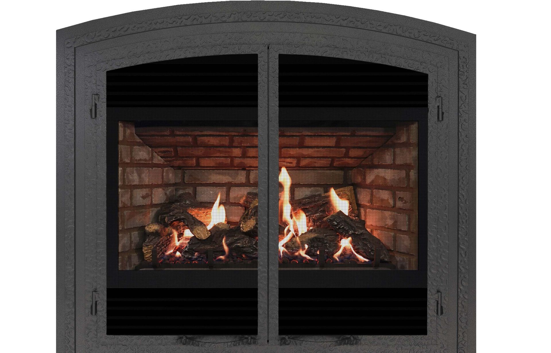 Fireplace with a Brick Wall — Flagstaff, AZ — Roof Dancers Inc.