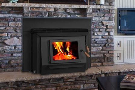 Fireplace with a Wood Stove — Flagstaff, AZ — Roof Dancers Inc.
