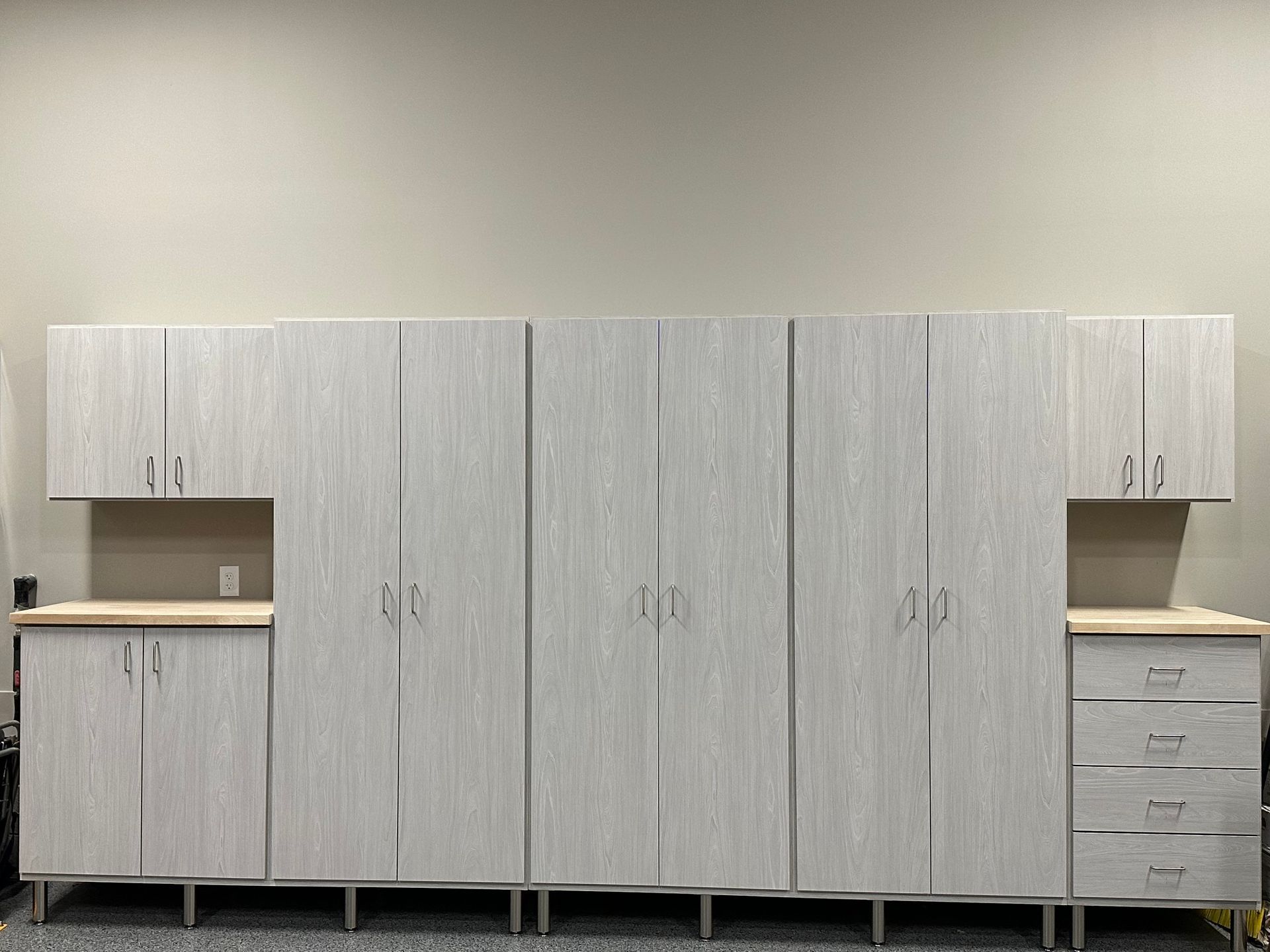 custom cabinetry in garage space