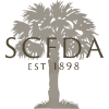 Logo for the South Carolina Funeral Directors Association featuring a stylized palmetto tree and the text