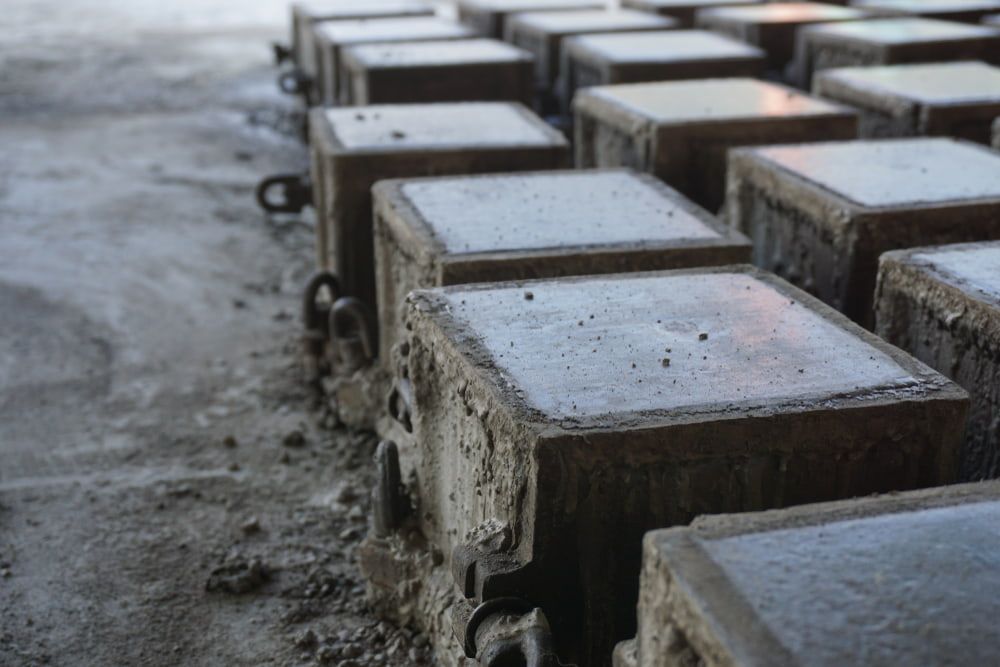 Square Concrete Blocks in Molds — Townsville Stainless Steel in Whitsundays, QLD
