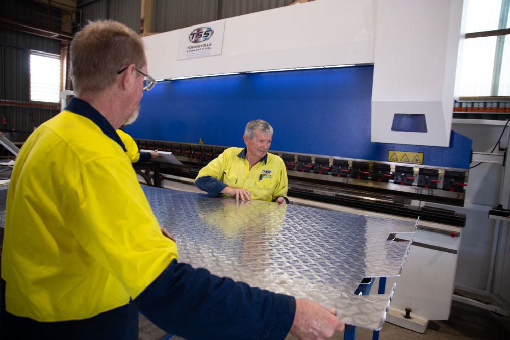 A Kitchen with Stainless Steel Appliances and A Sink — Townsville Stainless Steel in Garbutt, QLD