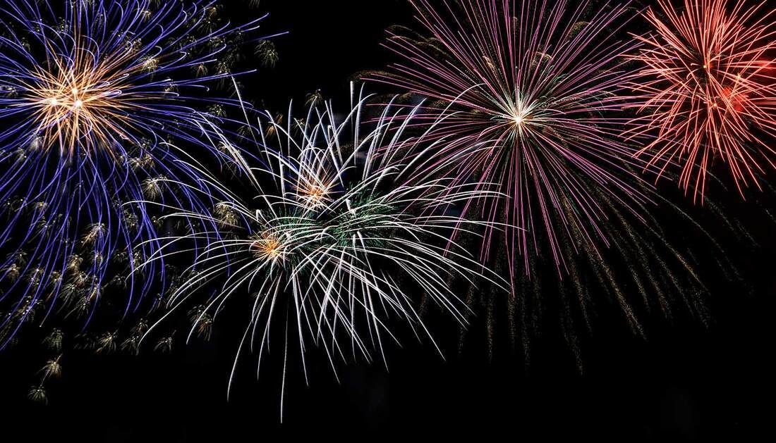 A Row of Colorful Fireworks Exploding in The Night Sky — Townsville Stainless Steel in Garbutt, QLD
