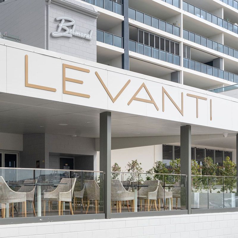 A Building with A Sign that Says Levanti on It — Townsville Stainless Steel in Garbutt, QLD