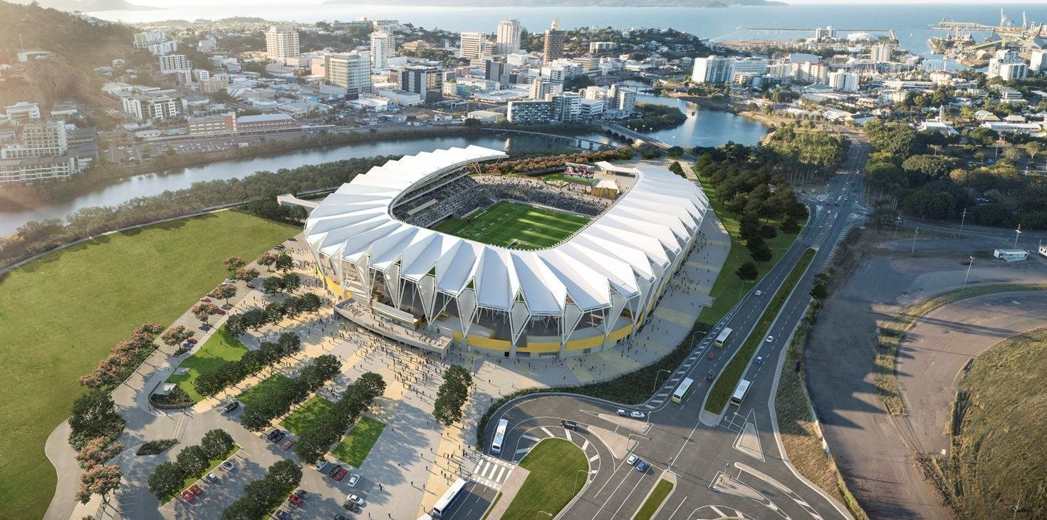A Stainless Steel Hood Is Hanging from The Ceiling of A Kitchen — Townsville Stainless Steel in Townsville, QLD
