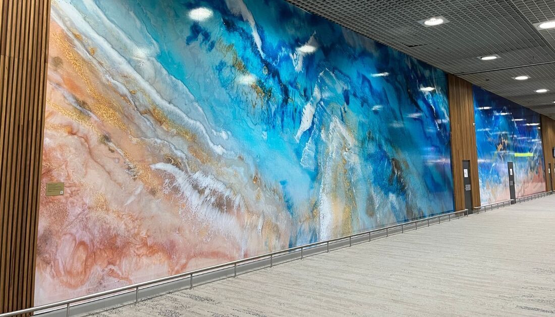 There Is a Large Painting on The Wall in The Hallway — Townsville Stainless Steel in Garbutt, QLD