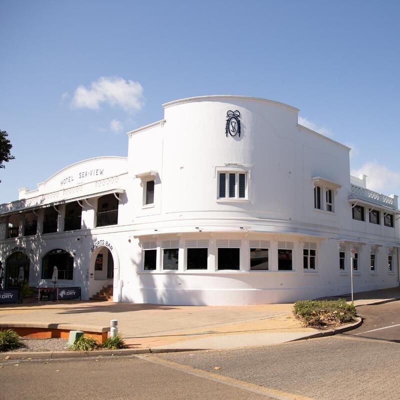 A Large White Building with The Word Hotel on The Top — Townsville Stainless Steel in Garbutt, QLD