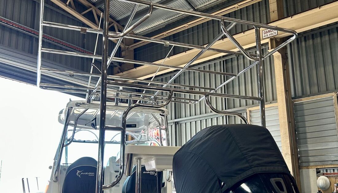 Boat in A Warehouse — Townsville Stainless Steel in Garbutt, QLD