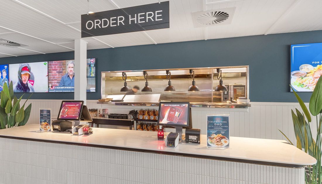 Metal Table with Monitors on Counter — Townsville Stainless Steel in Garbutt, QLD
