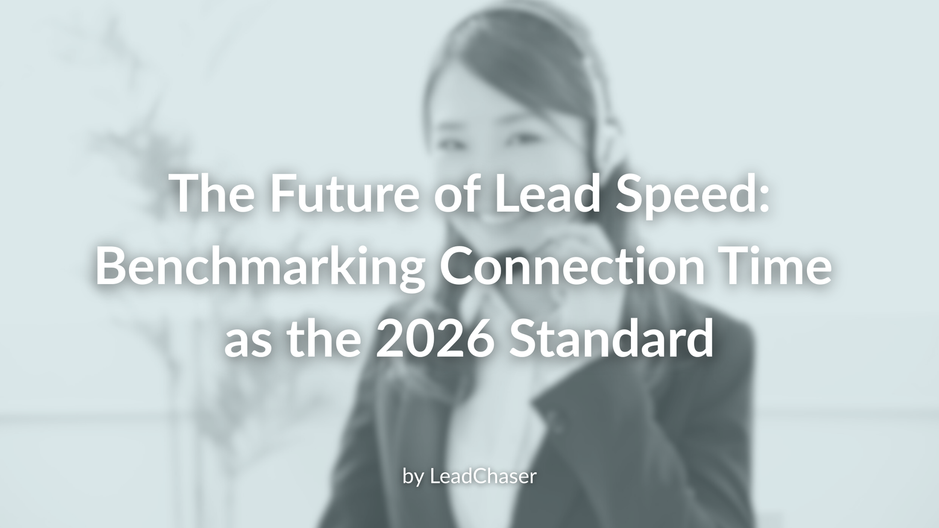 Woman with headset, title: 