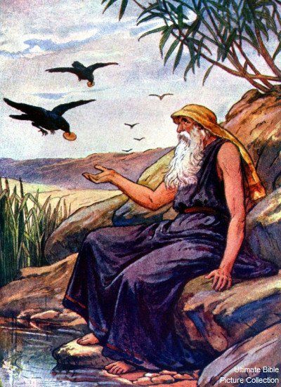 Elijah fed by the Ravens during the 850 BCE drought