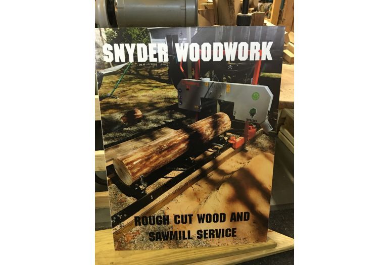 Snyder woodoworking sign