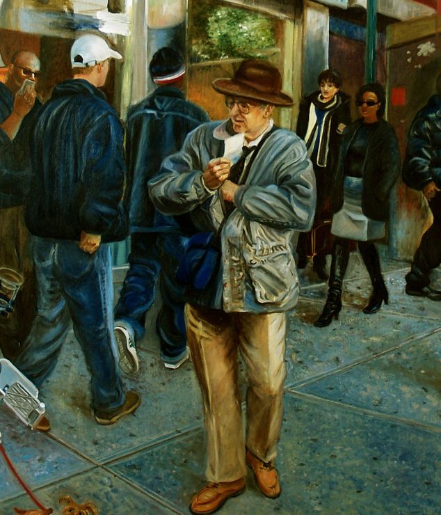 86th Street Rush |  Figurative Oil Painting In Situ