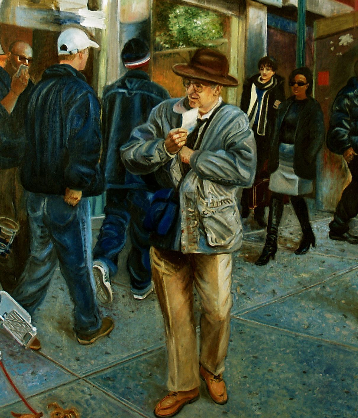 86th Street Rush  | Figurative Oil Painting by John Varriano