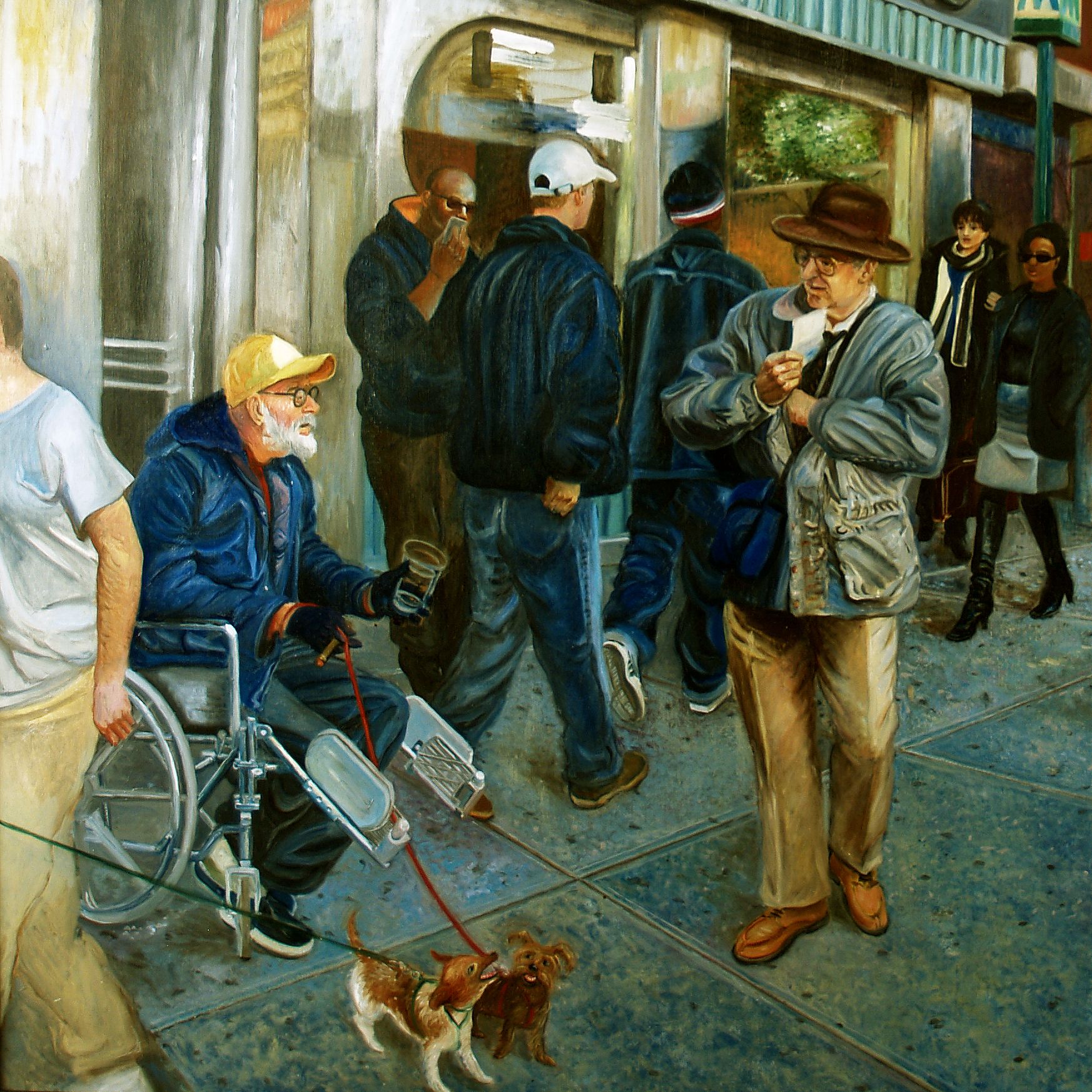 86th Street Rush | Figurative Oil Painting by John Varriano