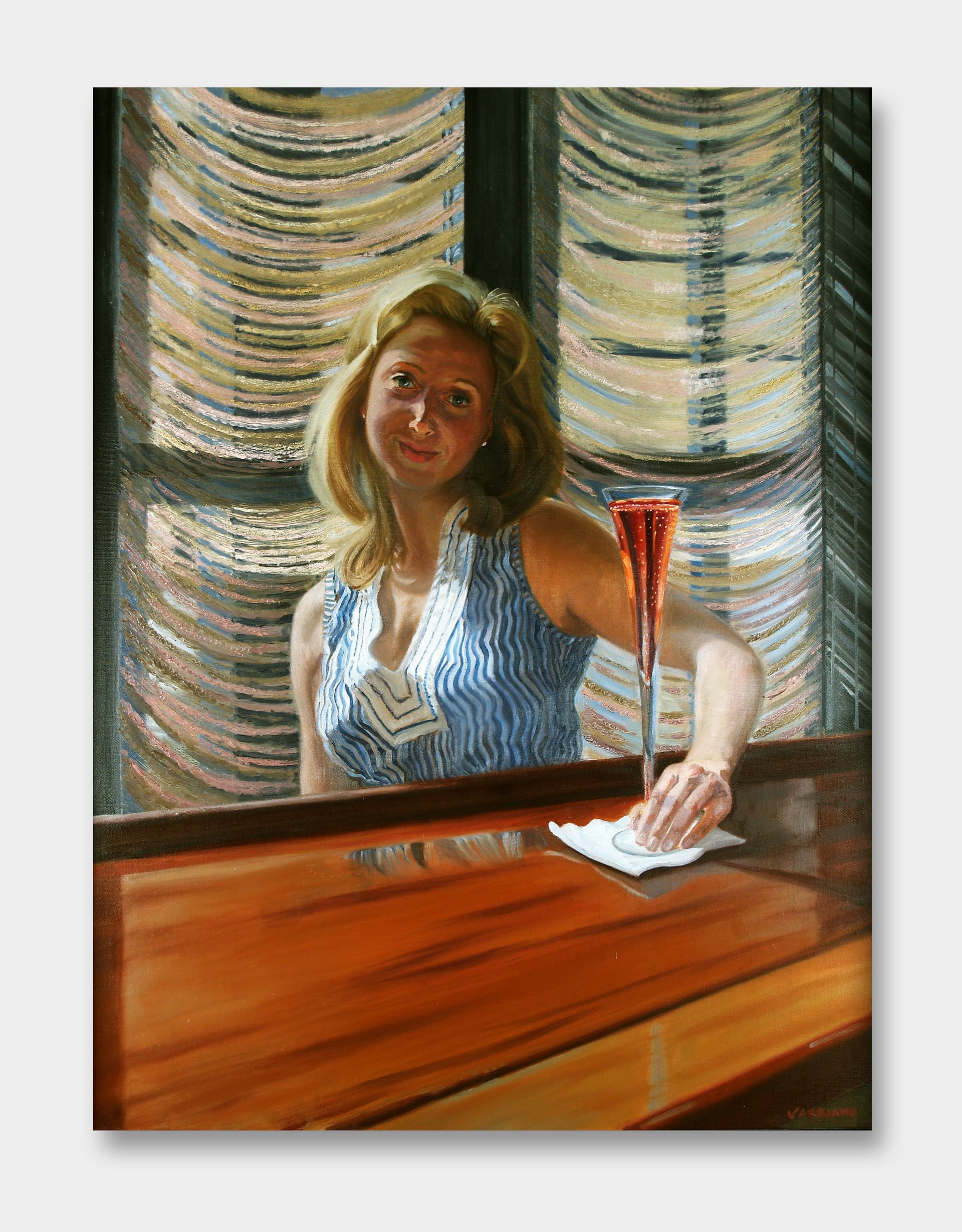 Bubbly Afternoon - Figurative Oil Painting