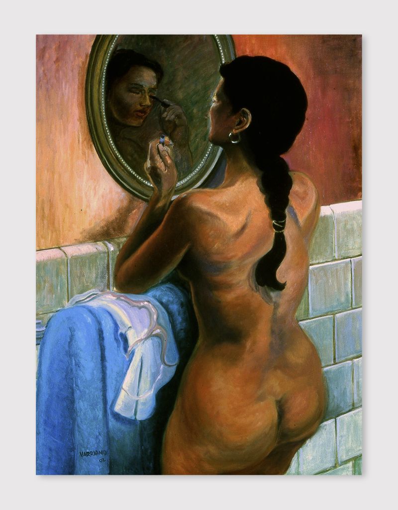 Girl In The Mirror | Figurative Oil Painting