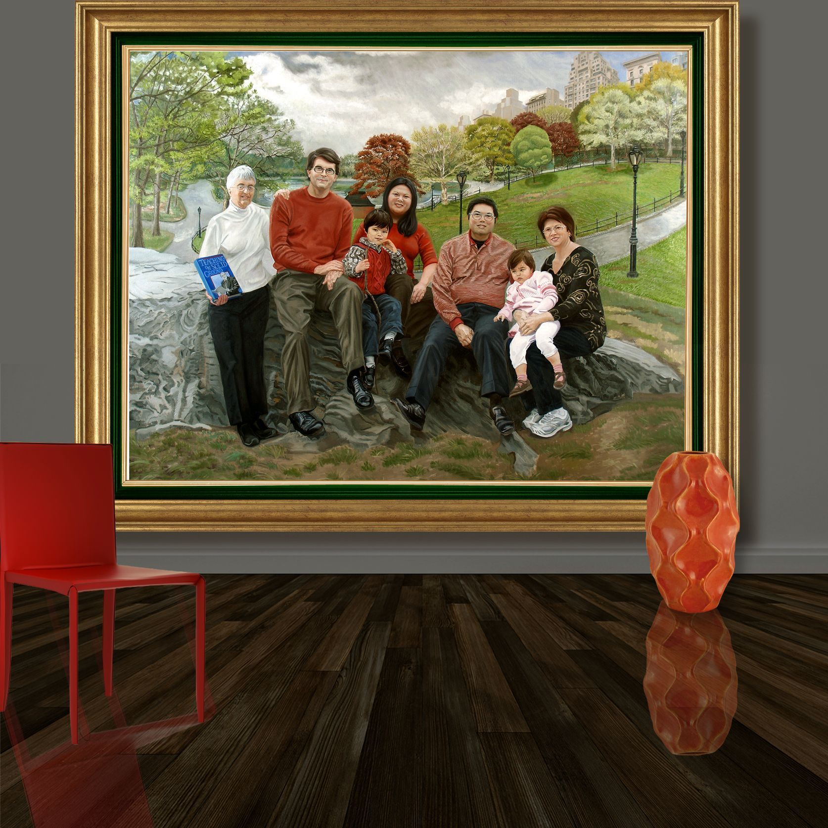 Menges Family | Figurative Oil Painting by John Varriano