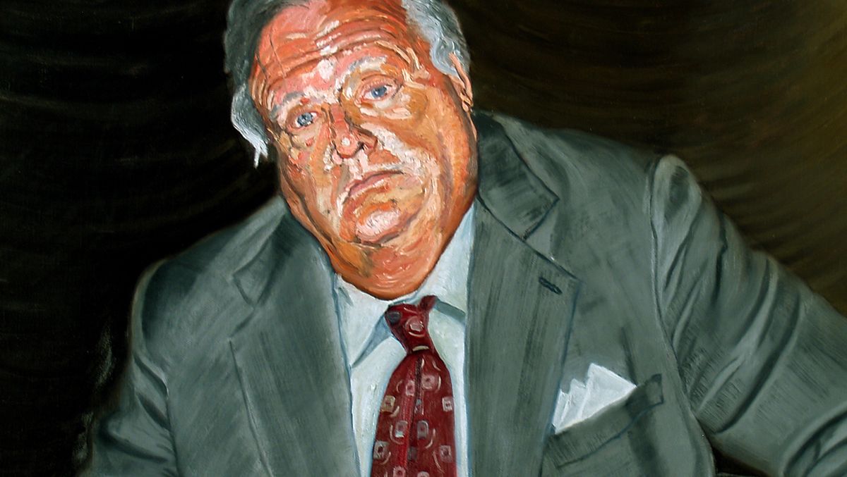 Sir Charles  | Figurative Oil Painting by John Varriano