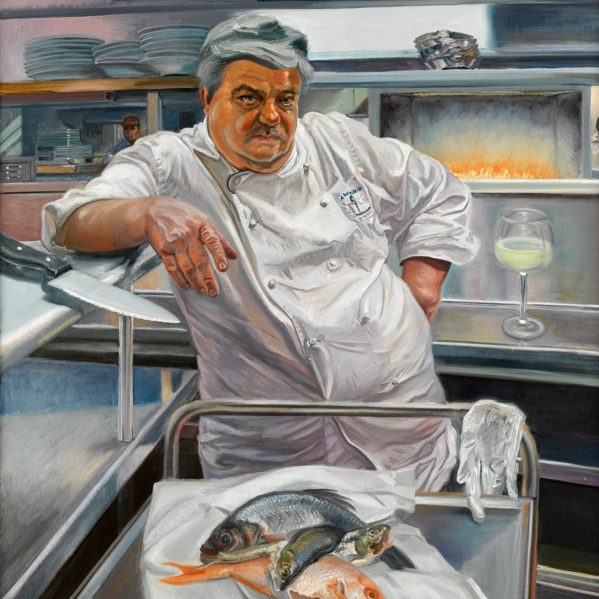 The Chef | Figurative Oil Painting by John Varriano