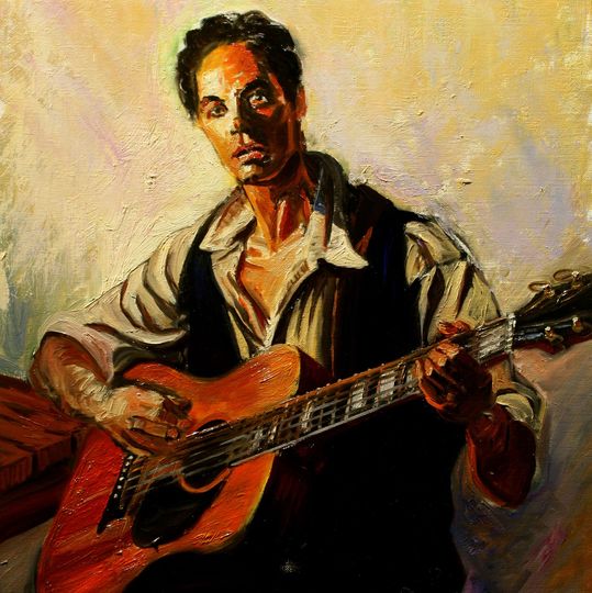 The Folk Singer | Figurative Oil Painting on Canvas