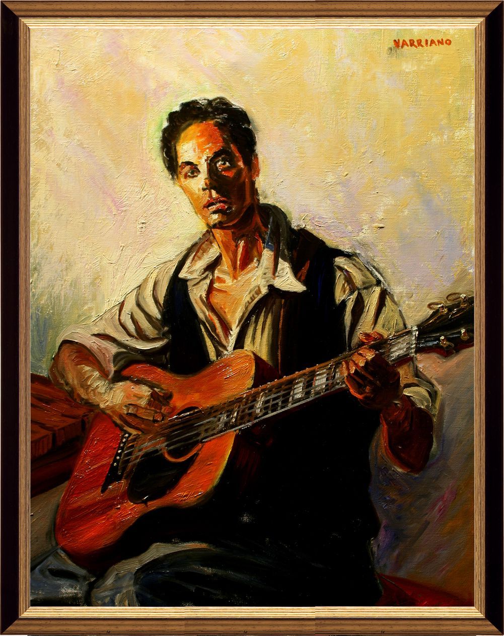 The Folk Singer | Figurative Oil Painting by John Varriano