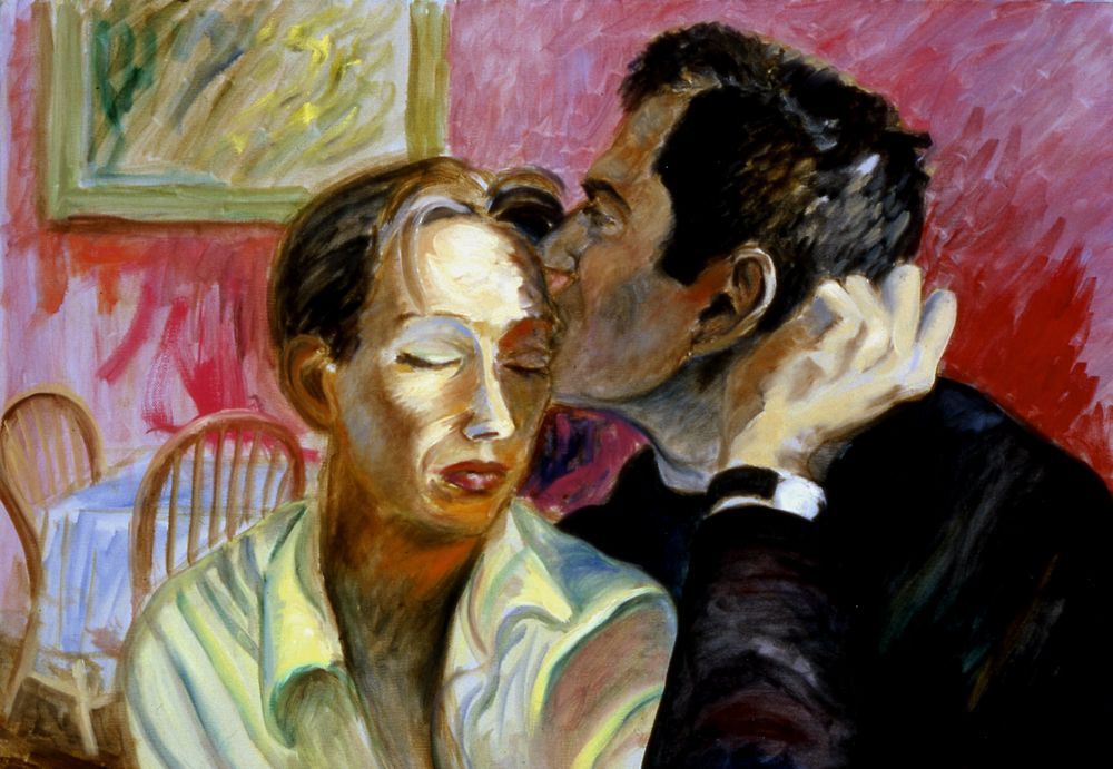 The Kiss | Figurative Oil Painting by John Varriano