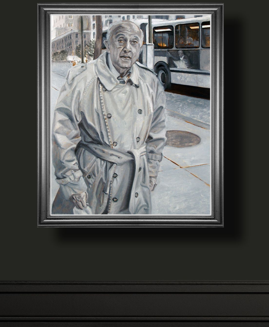 Trench Coat| Figurative Oil Painting by John Varriano