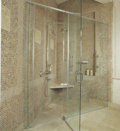 Glass shower door — shower enclosures in White Plains NY