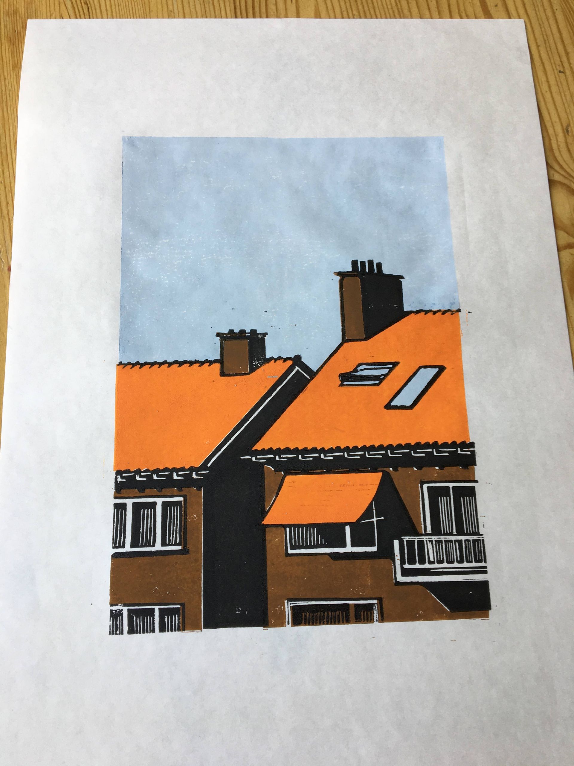 Vierde en laatste laag: zwart. 