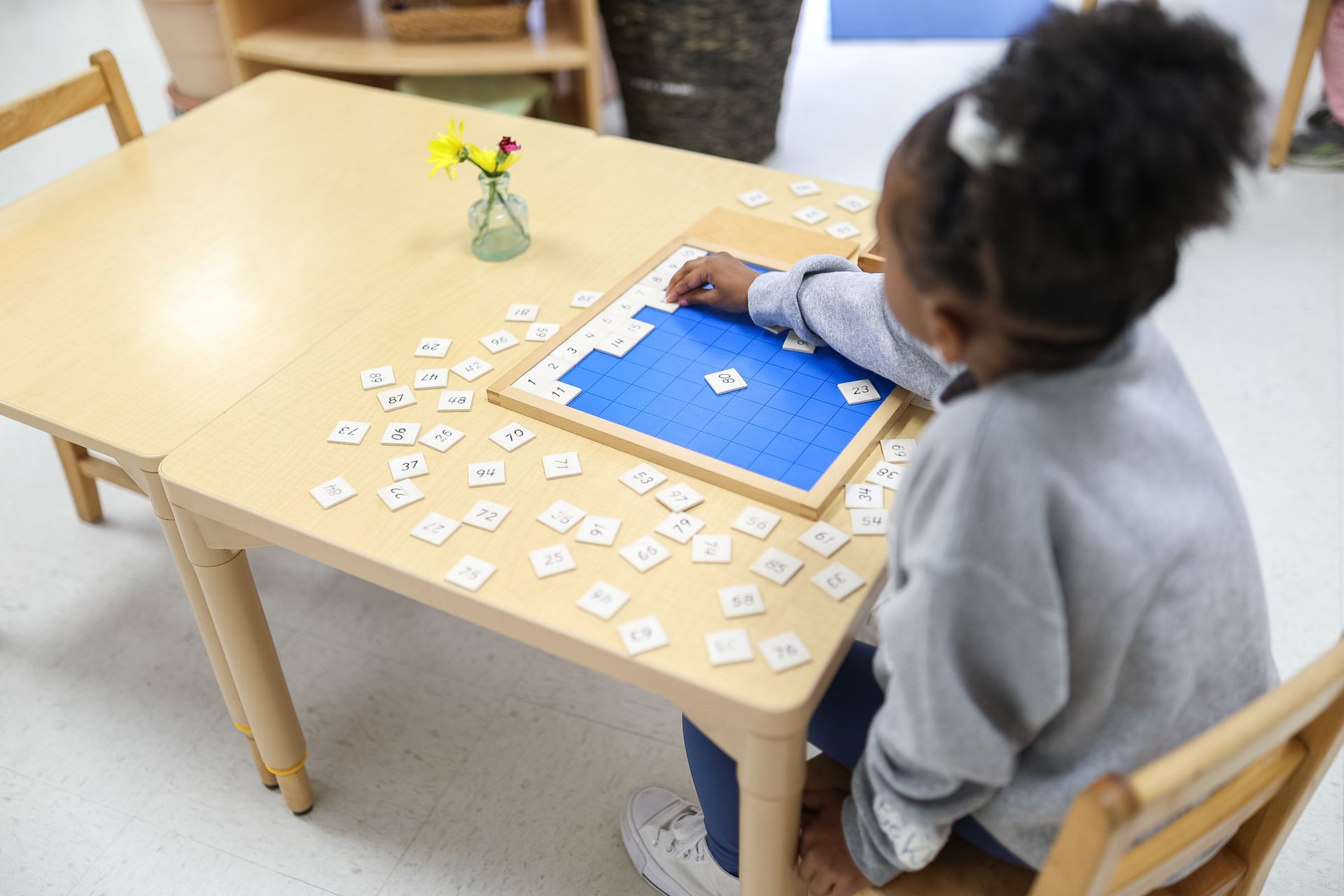 girl with 100 board