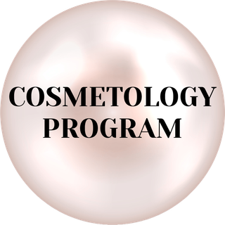 image of a pearl with cosmetology program text