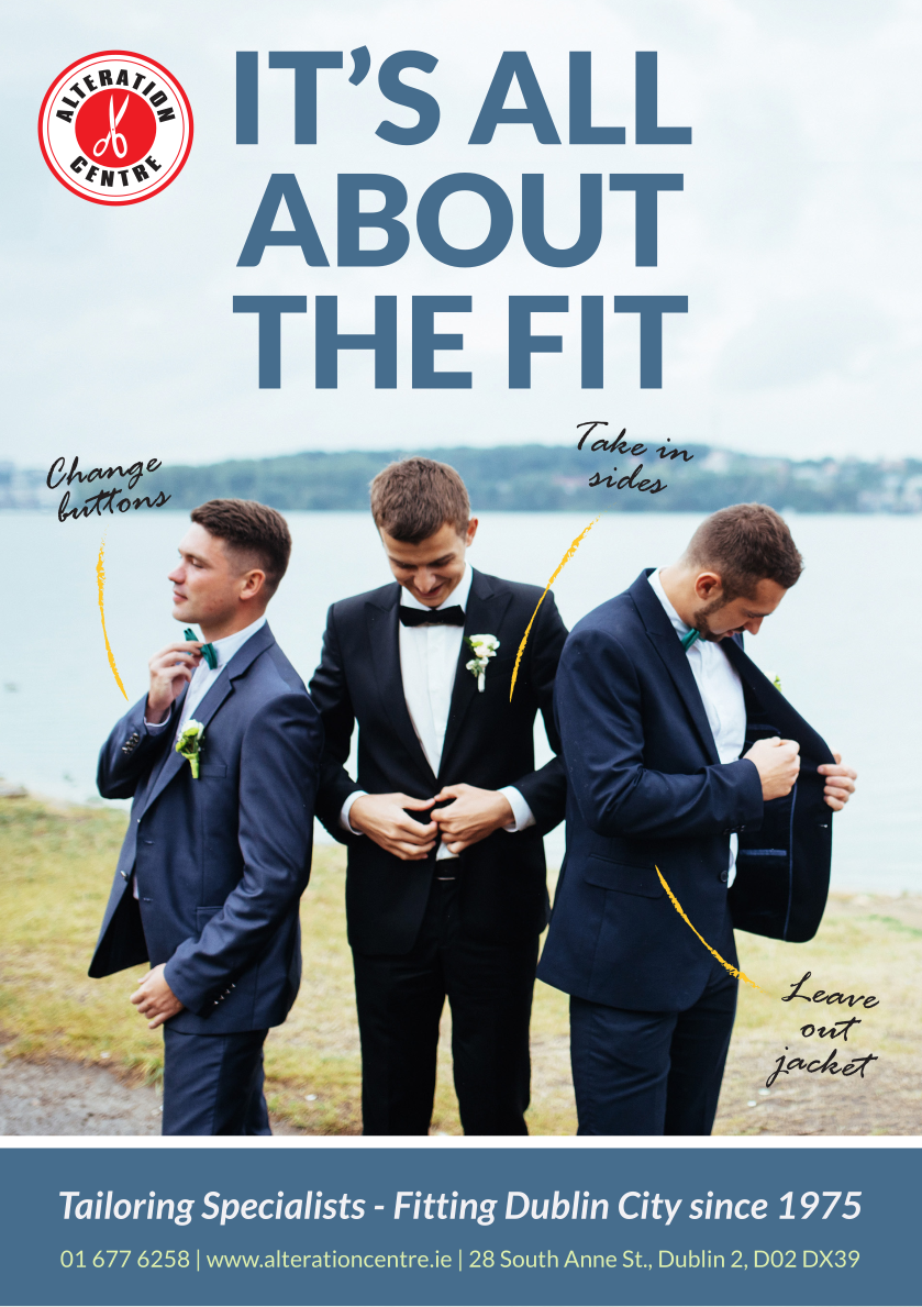 Groom Party Wedding Suit Alterations & Fittings in Dublin