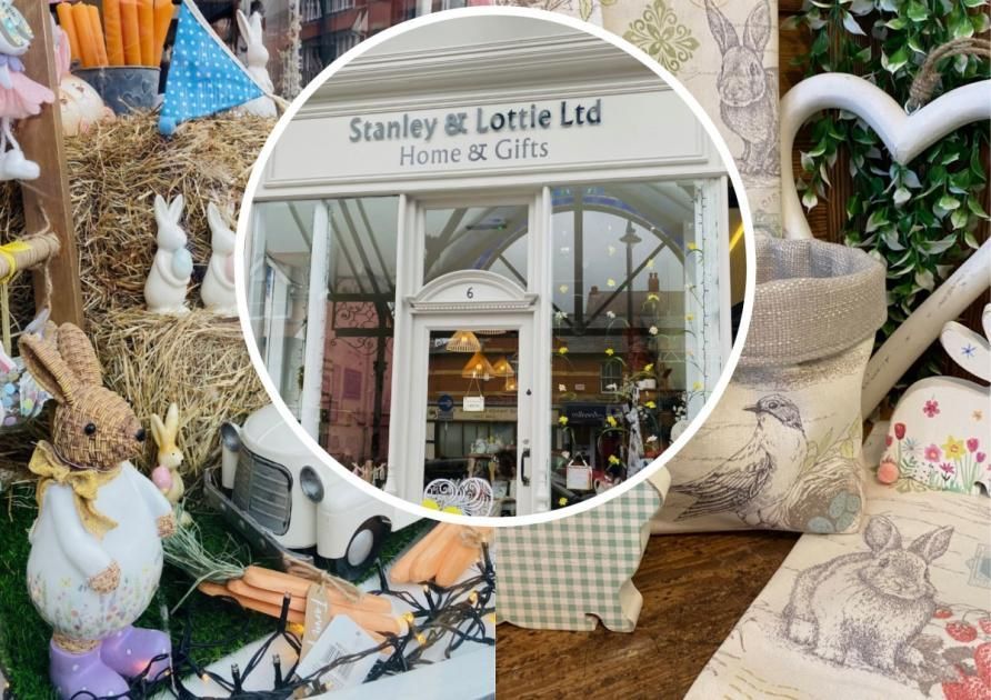 a collage of photos of a store called stanley & lottie ltd